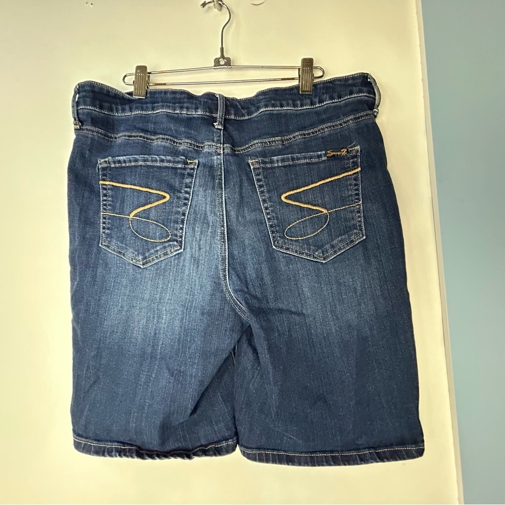 Seven7 Blue Jean Denim Bermuda Shorts Women's 16 - Picture 4 of 10